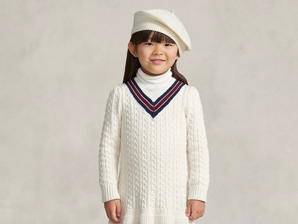 NWT❤️POLO RALPH LAUREN
Cotton Sweater dress szL(12-14)